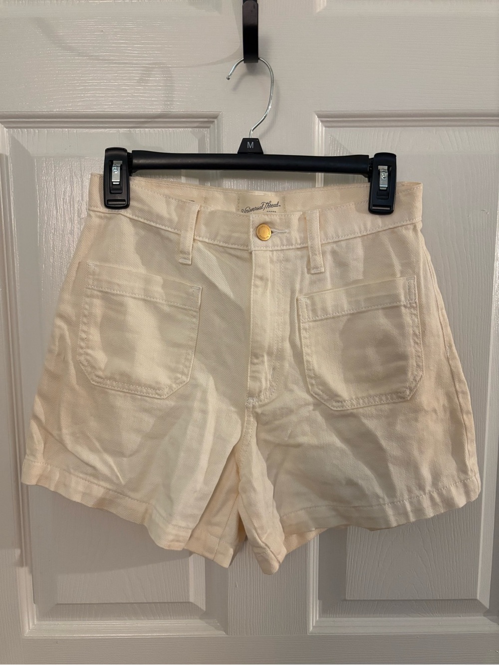 Universal Thread Cream High-Rise Utility Shorts